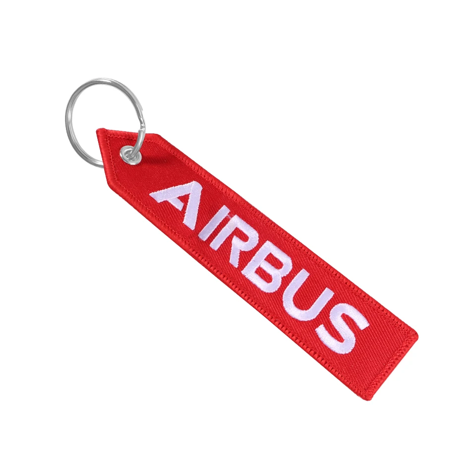 AIRBUS Keychain Phone Straps Double-sided Embroidery A320 Aviation Key Ring Chain for Aviation Gift Strap Lanyard for Mobile (6)