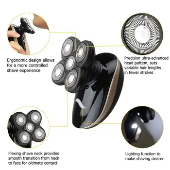 

2020 Five-Head Razor Shaved Head Artifact Self-Scraping Special Reasoning Artifact Self-Cutting Electric Razor Adult