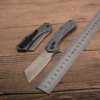 

Newest Quality 3445 EDC Folding Knife Stainless Steel Handle with 8cr13mov Steel Blade Pocket Camping Knife Tools