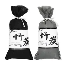 2 шт/ло дополнение формальдегида удаления запаха автомобиля с углеродным покрытием бамбуковый древесный уголь дезодорант активированный уголь пакет