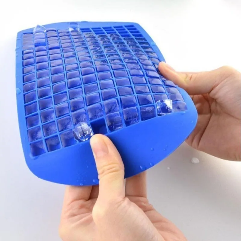 

160 Grids Food Grade Silicone Ice Tray Fruit Ice Cube Maker DIY Chocolate Small Ice Cube Mold Square Shape Kitchen Accessories
