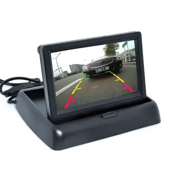 

4.3 inch Folding Car Monitor with Waterproof 4 LED Light Car Rear View Backup Reverse Camera