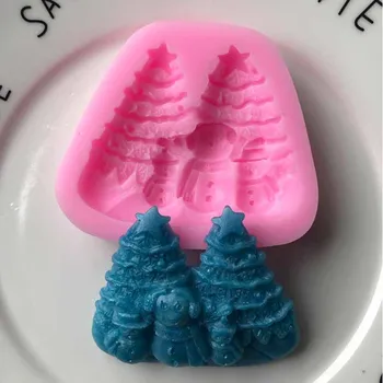 

Snowman Christmas Silicone Mold Mobile Phone di jiao mo Decoration DIY Mode Sea World Polymer Clay Model