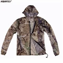 Весенне-летняя мужская Солнцезащитная куртка для рыбалки, бионическая камуфляжная охотничья одежда, быстросохнущая дышащая куртка с капюшоном