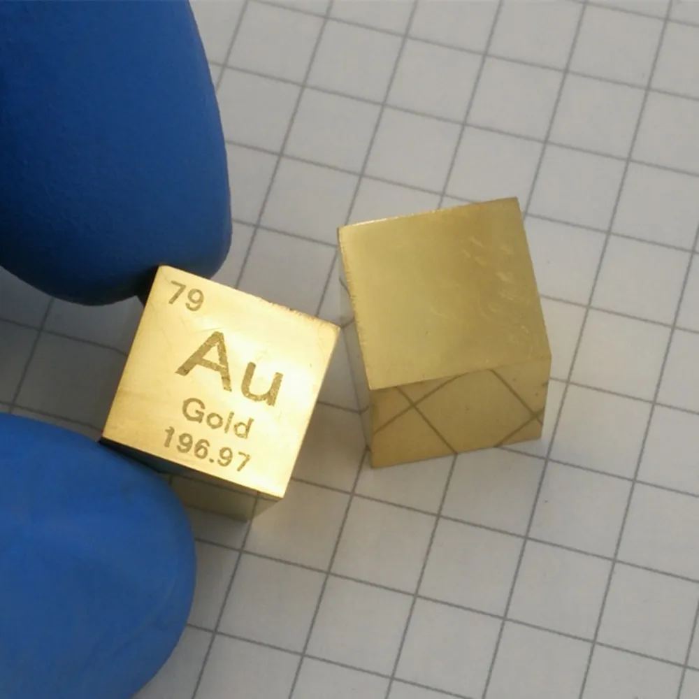 

Metal Gold Cube Au High Purity 10x10x10mm Currency Investment Elemen Collection Lab Research Development Experiment