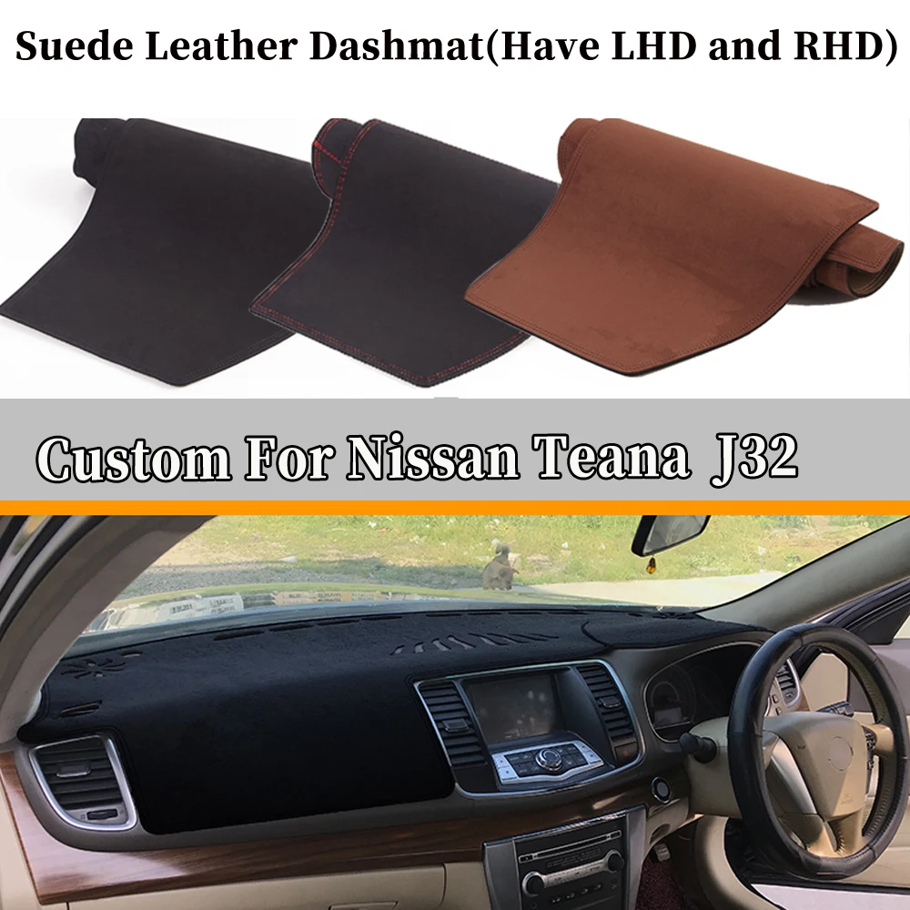 

Accessories Car-styling Suede Leather Dashmat Dashboard Cover Dash Mat Carpet Custom For Nissan Teana J32 2008 2009 2010 2013