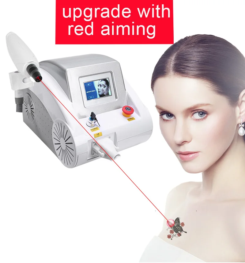 

1064 532 1320nm ND YAG Laser Tattoo Removal Eyebrow Pigment Eyebrow Line Machine With Red Pointer tattoo remover laser machine