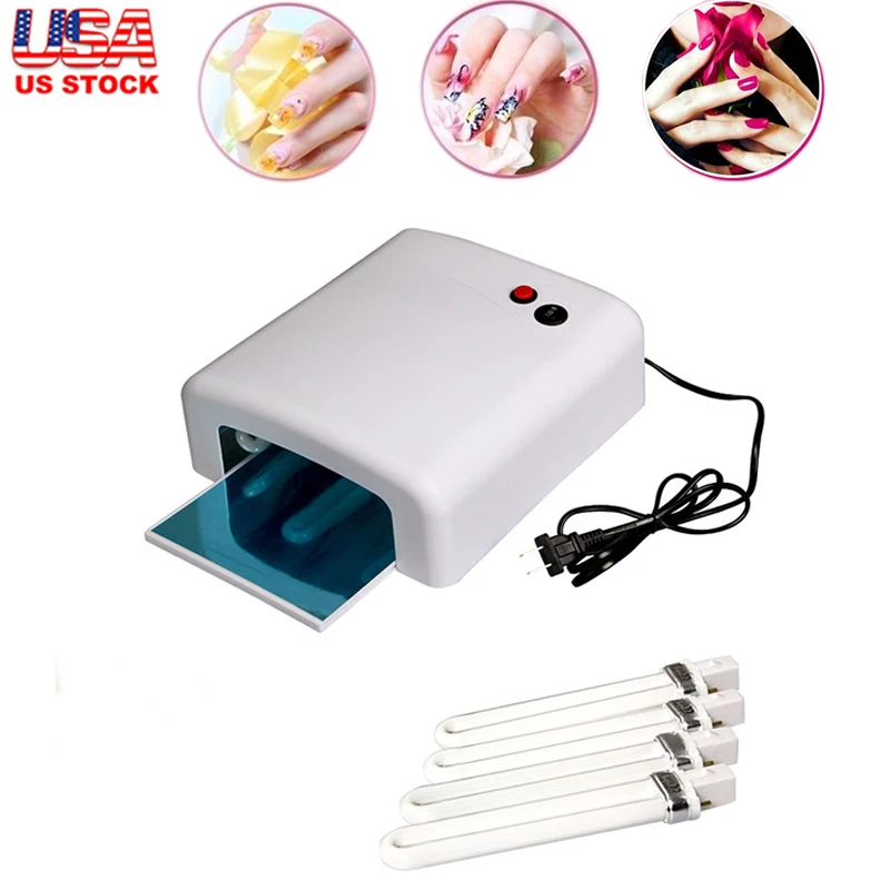 

Professional 36W UV LED Lamp Nail Dryer Polish Machine for Curing Nail Gel Art Tool + 4pcs UV Lamp
