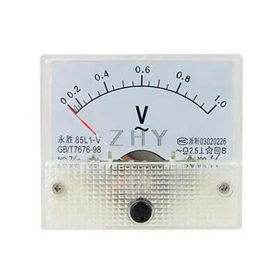 

85L1 AC 0-1.0V Rectangle Analog Panel Volt Meter Gauge