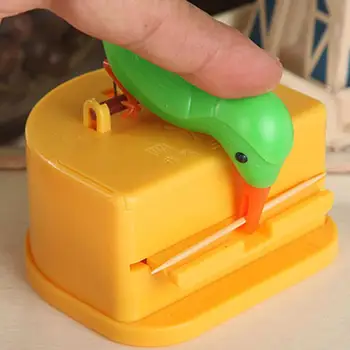 

Cute Bird Shape Toothpick Holder Container Automatic Toothpick Dispenser Toothpick Storage Box Table Toothpick Case Home Decor