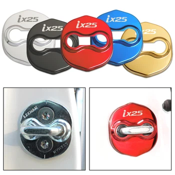 

4pcs Car Styling Auto Protect Door Lock Cover Stickers Accessories Case For Hyundai ix25 Emblem