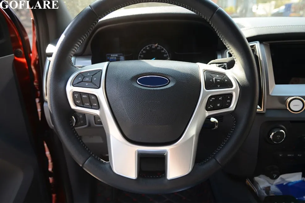 Хромированная Накладка для руля динамика, декоративная наклейка для Ford Ranger Everest Endeavour- аксессуары