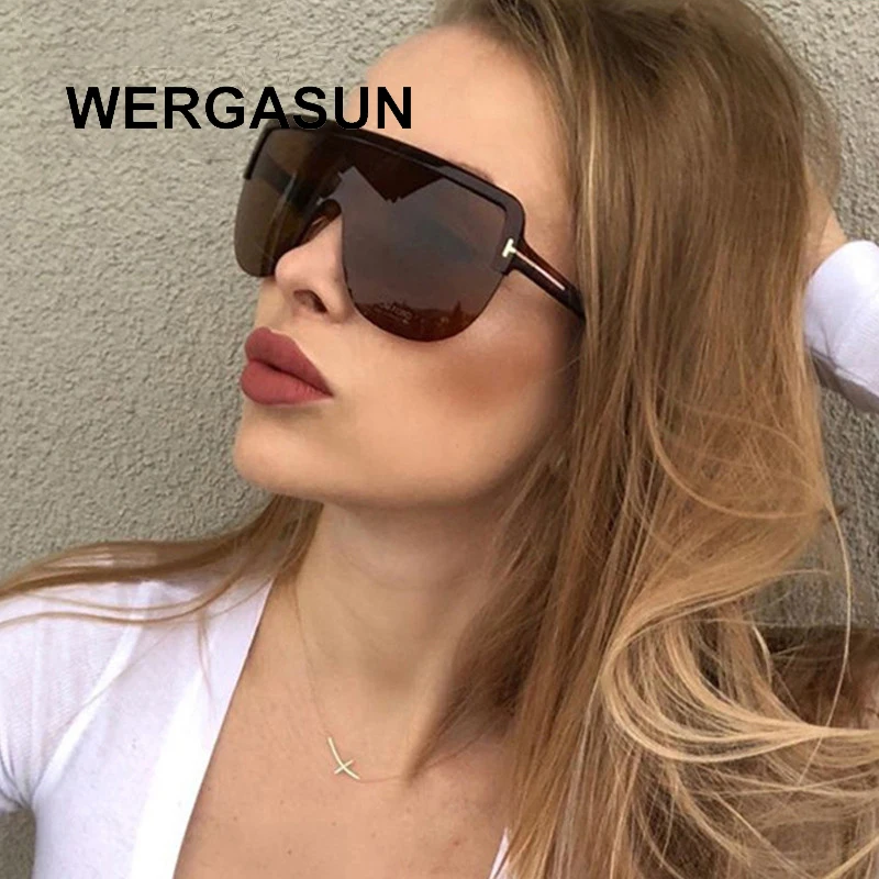 Солнечные очки WERGASUN в ретро стиле женские винтажные большие солнцезащитные