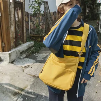 

New 2019 Canvas Shoulder Bags Crossbody Bags For Women Messenger Bags Tote Eco Shopping Ladies Hand bags Bolsas Feminina W418