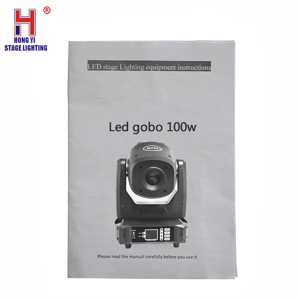 

Led Gobo 100w Spot Moving Head Lighting Instruction Manual