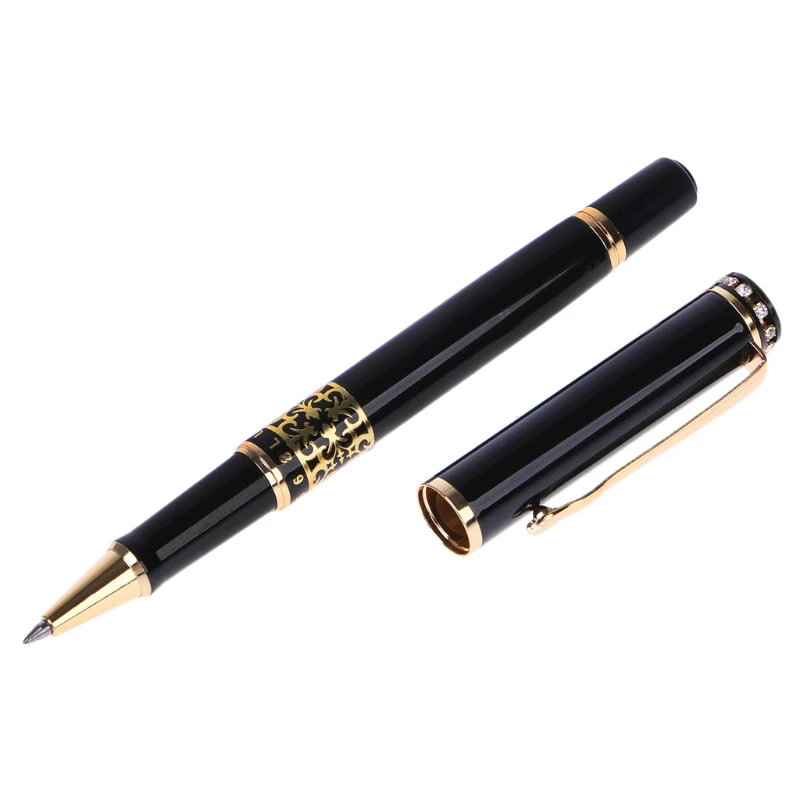 0.5mm Metal Roller Ball Pen Luxury Ballpoint Pens Business Office Writing Gift LX9A