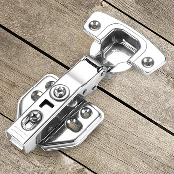 Hinge Stainless Steel Cabinet Door Furniture FullEmbed Hardware Soft Close Kitchen Cupboard Hinges Core Hydraulic Damper Buffer