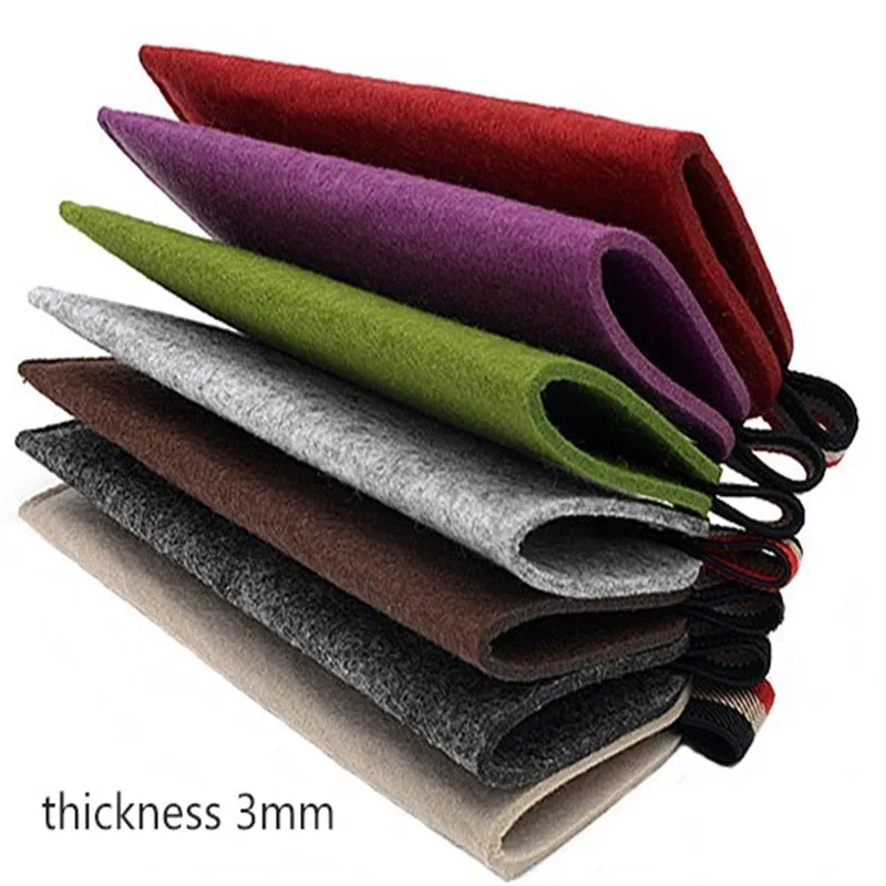 1 Piece Colored Simple Design Portable Sunglasses Cases Felt Bags Glasses Bags Pouch Boxes Storage Eyewear Reading Glasses Tools