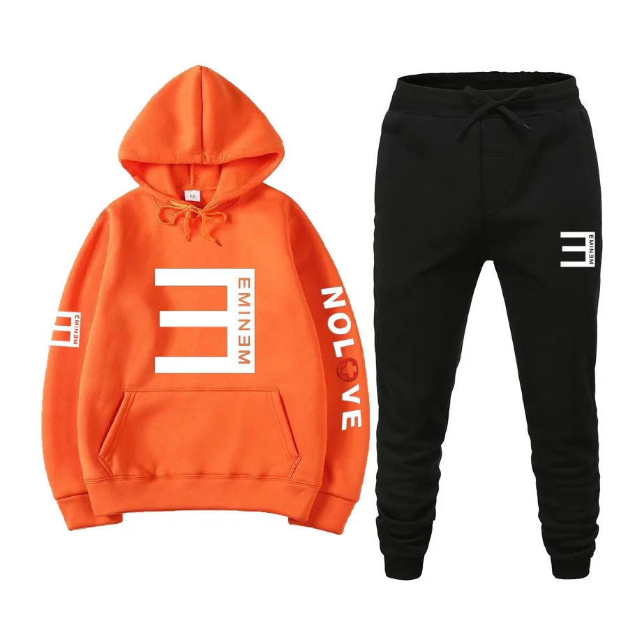 

2020 Chandal hombre men's thermal underwear men's sportswear suit hoodies + pants sports suit men brand sportswear