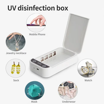 

UV Sterilizing Lamp Multifunctional Household Ultraviolet Sterilizer Sterilising Box for Mobile Phone Masks