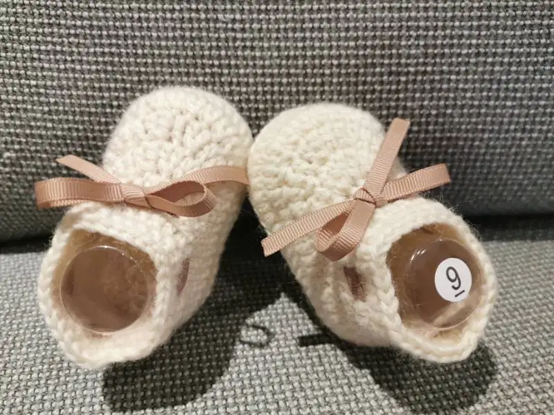 Hand woven lace bowknot short boots baby shoes walking shoes