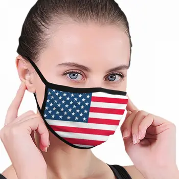 

1PC Flag Mouth Mask Anti Haze Dust Washable Reusable Women Men Child Dustproof Antiviral Mouth Masks