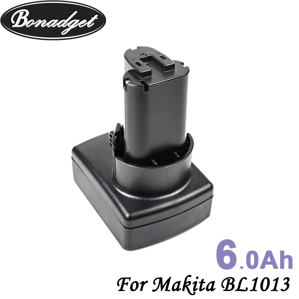 

Bonadget 10.8V 6000mAh BL1013 Battery For Makita BL1013 BL1014 BL1015 Li-ion Replace Power Tool Battery TD090D DF030D MUS052D