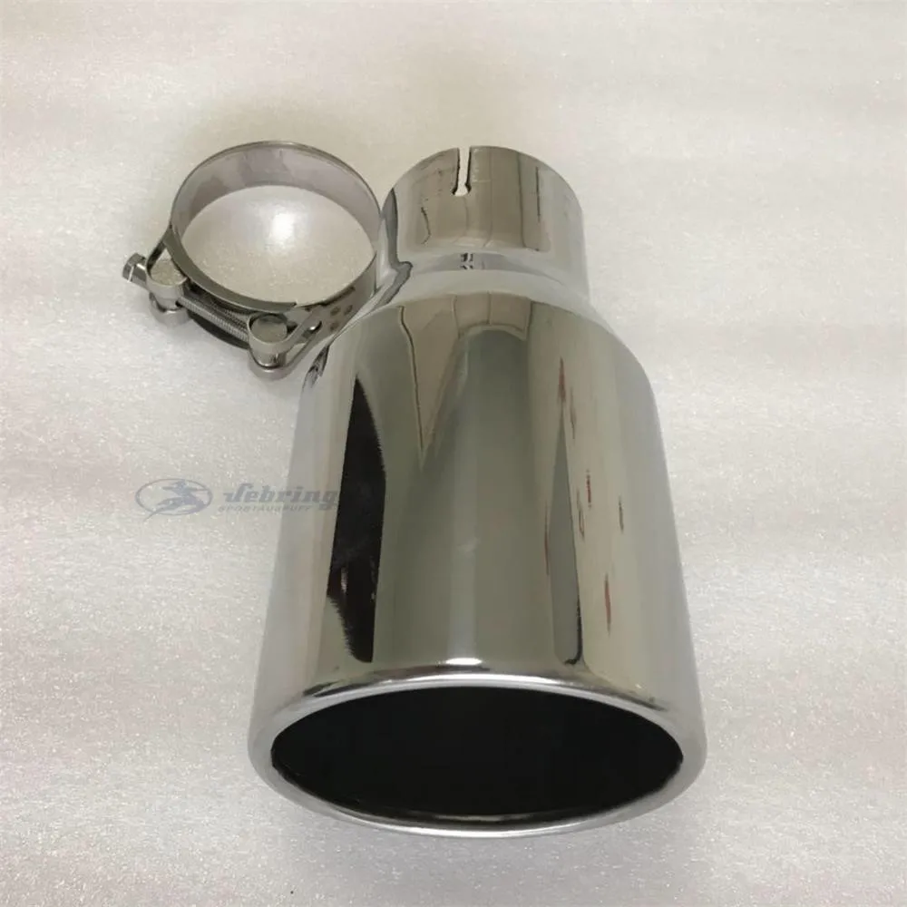 Exhaust Muffler Tip Stainless steel Large Diameter 115mm 4.5inch Flat Edge Universal Muffler Tail Throat