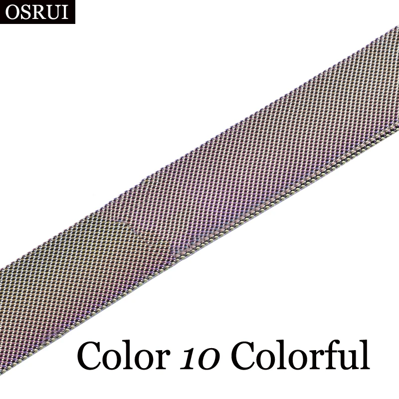 Colorful Миланская петля ремешок для apple watch band 42 мм 38 мм ремешок для часов аpple 5 4 3 band iwatch band correa 44 мм/40 мм pulseira браслет - Цвет ремешка: Colorful