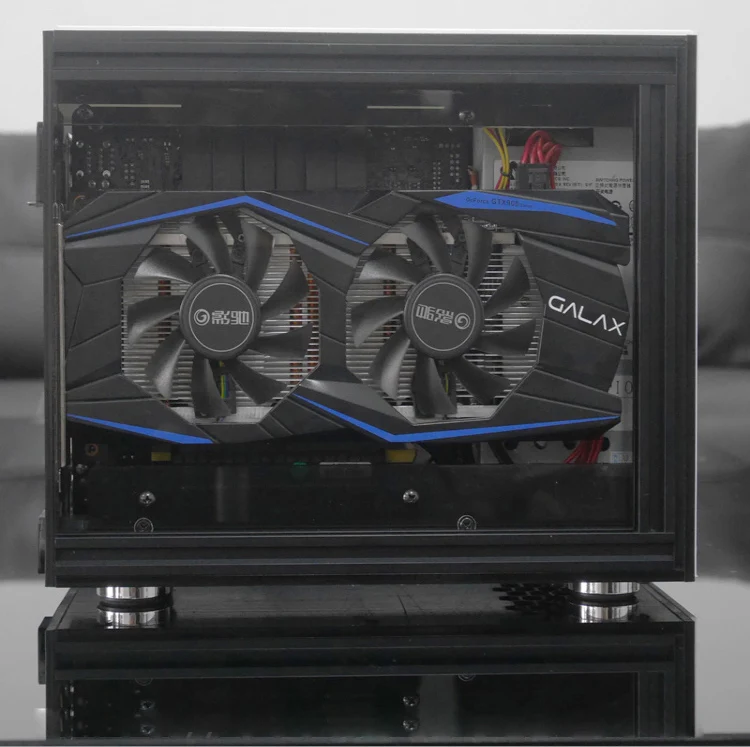 Чехол для игрового компьютера A35 Mini ITX Прозрачный Акриловый чехол s с удлинителем