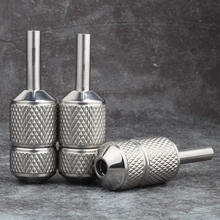 Высокое качество Профессиональный 5 шт. 25 мм из нержавеющей стали самоблокирующийся захват трубки задняя Татуировка ручка татуировка трубка с задней стволовой