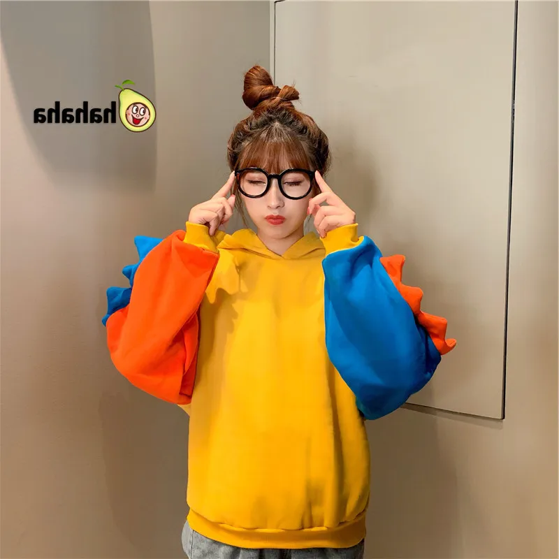 thumbnail image 1 of Sudadera con capucha de dinosaurio para mujer, de manga larga, con estampado divertido, sudadera con capucha, jersey de moda 3D, jerseys para mujer, tops de otoño e invierno, 1 of 5