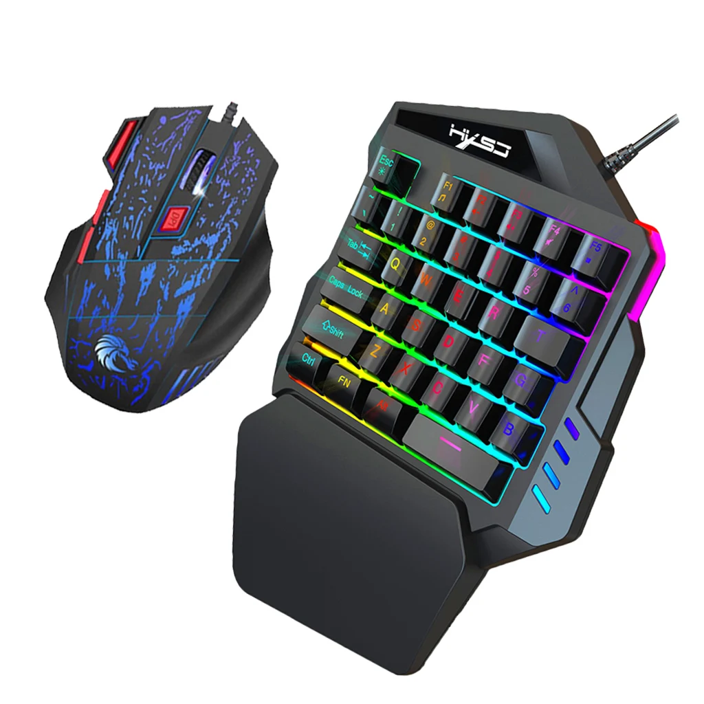 35 Keys One Hand Keyboard Ergonomic Gaming Single Hand Keyboard PC Gamer Dedicated Game Mechanical Feel Game Keyboard