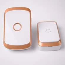 

Waterproof Wireless Doorbell 100-240V 60 Rings 5 Volume Chime 300M Remote Led Light Home Eu Plug Door Bell For Home