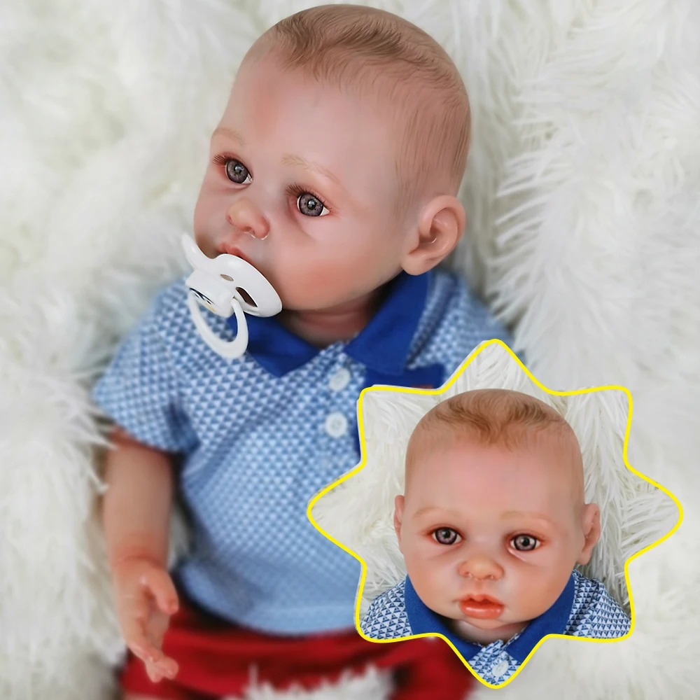 Cute Bebes reborn corpo de silicone inteiro 16 дюймов мягкие куклы для новорожденных изысканная коллекция детальная краска для новорожденных