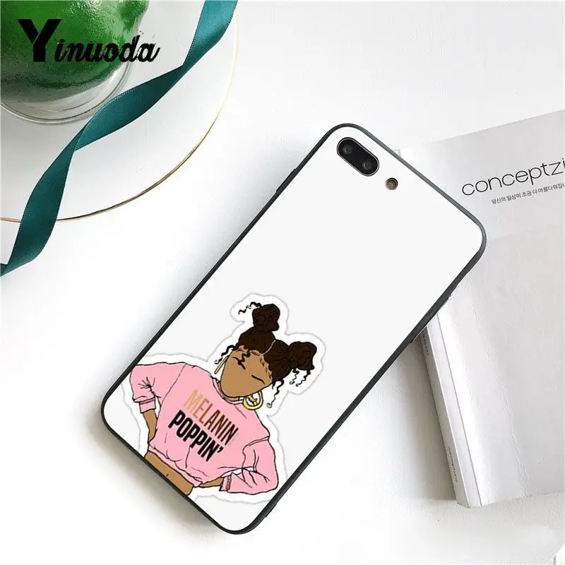 Melanin sticker Poppin Aba Queen Black Girl