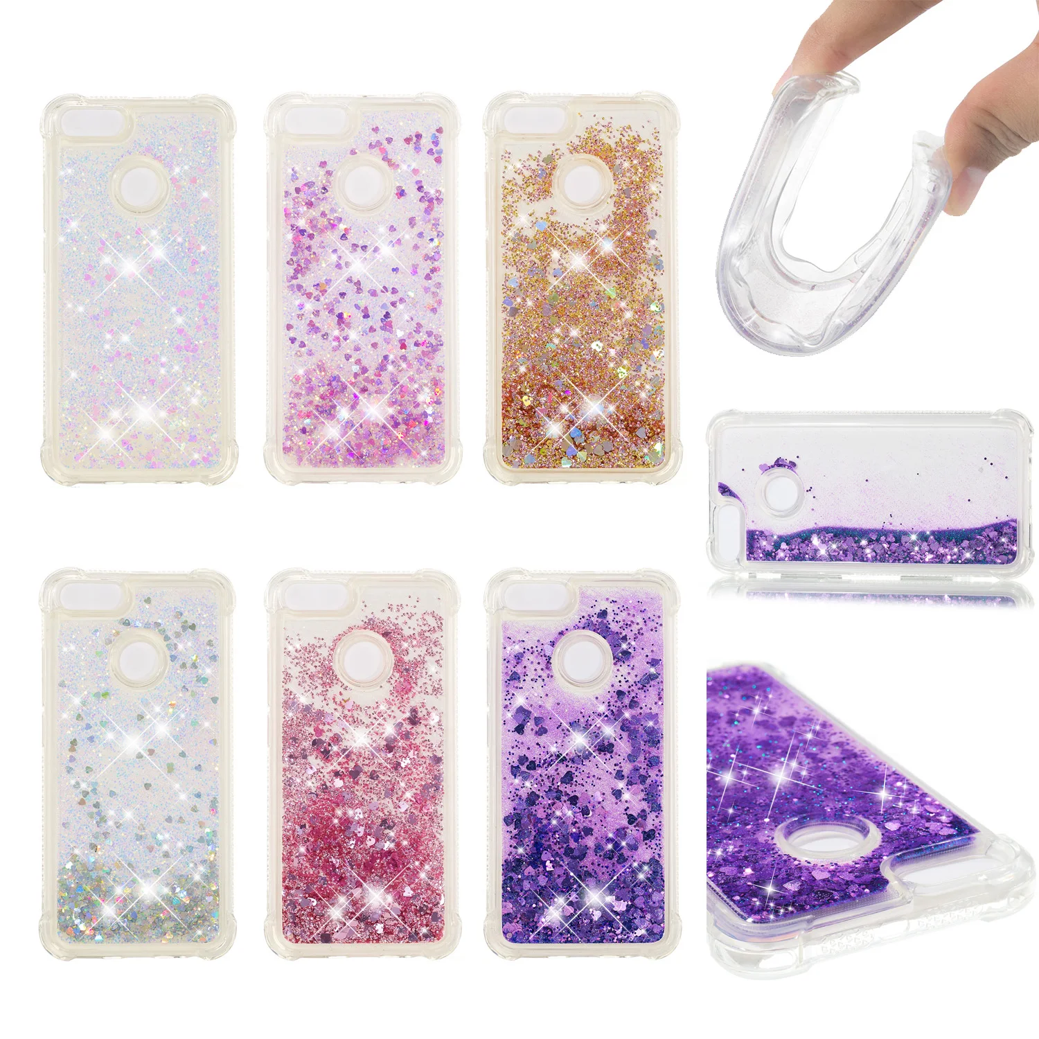 Liquid Glittering Diamonds Shell For Xiaomi Mi A1 5X A2 Lite Case Quicksand Bling Phone Coque 1