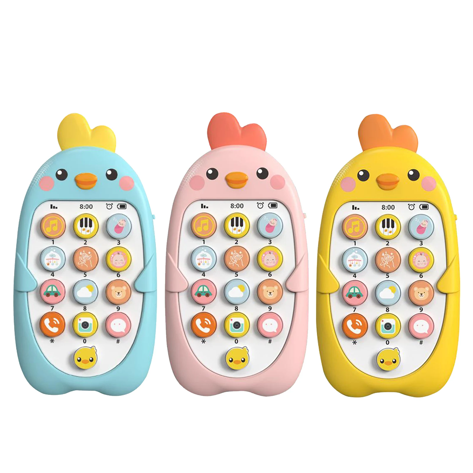 Juguetes musicales de Control remoto para bebé, juguete de aprendizaje para teléfono, accesorios de educación temprana