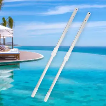 

Telescopic Rod Cleaner Skimmer Swimming Pool Cleaning Tool Aluminum Alloy Stick