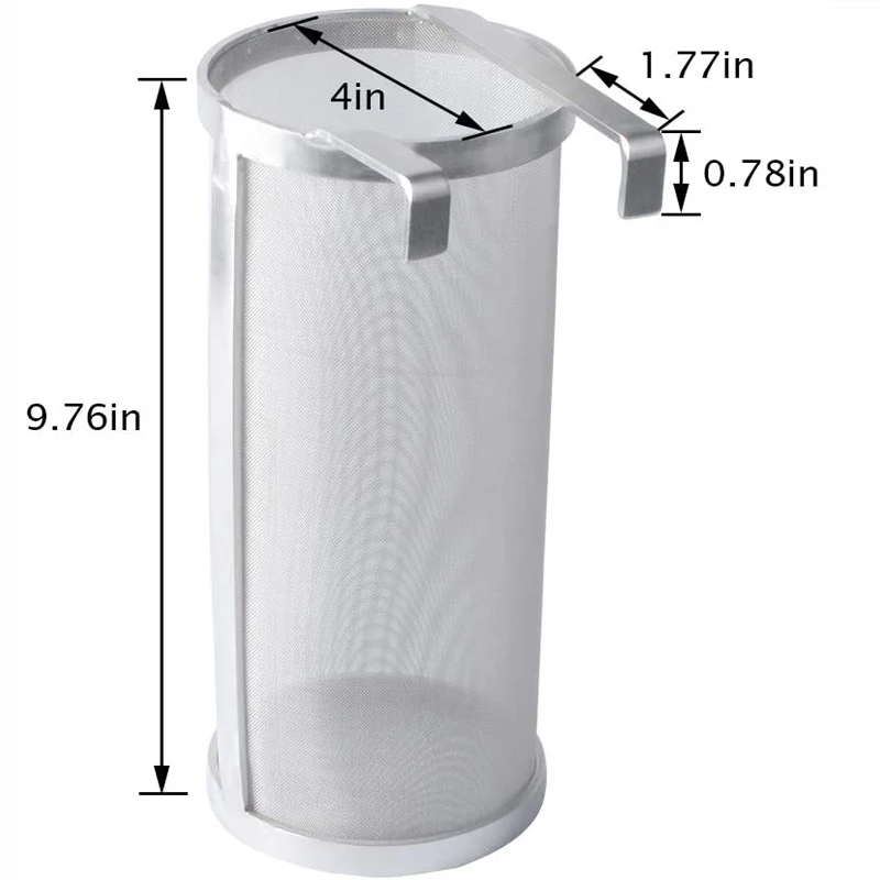 304 Stainless Steel Beer Wine House Home Brew Filter Basket Filter Bag for  Jelly Jams Homebrew Barrel Strainer Barware Bar Tool - AliExpress