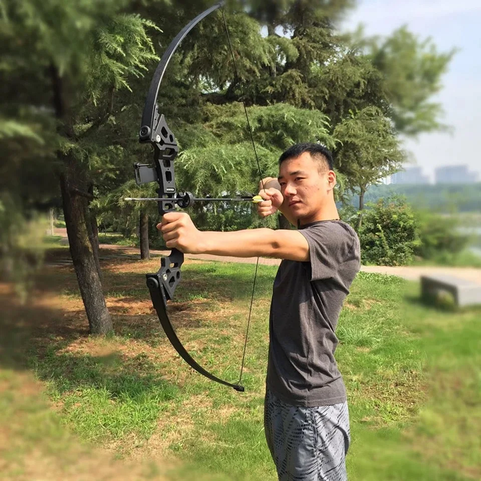 30lbs 40lbs 50lbs мощный изогнутый лук Профессиональный для стрельбы из лука костюм