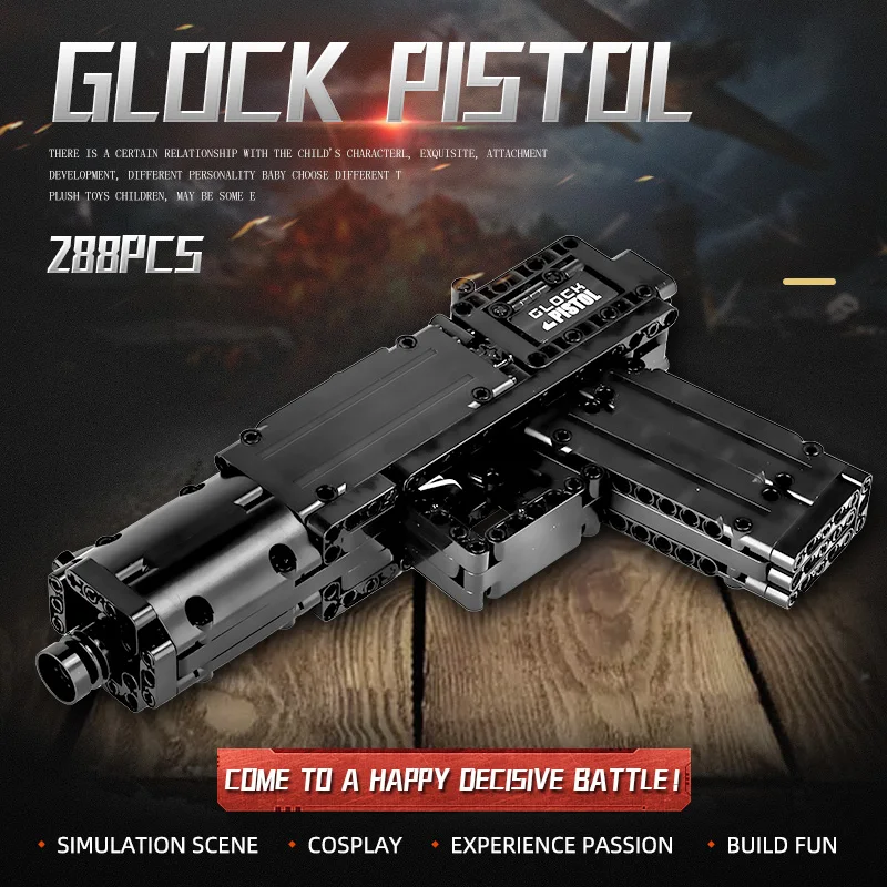 MOULD KING 14008 Glock Automatic Pistol Model