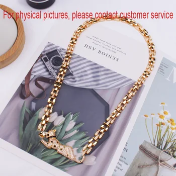 

New arrival fashionista hip hop animal necklace exaggerated domineering epoxy necklace full of classic jewelry wholesale for lad