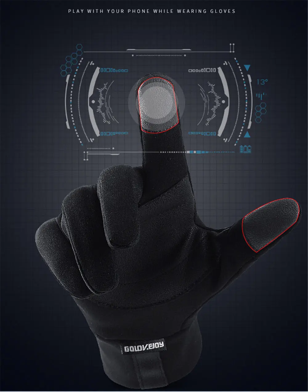 Мужские кожаные перчатки унисекс с сенсорным экраном Thinsulate, теплые перчатки для вождения, зимние теплые варежки для мужчин