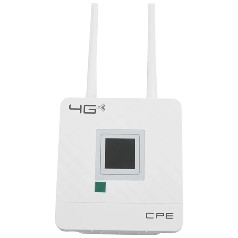 Wireless CPE 4G Wifi Router Portable Gateway FDD TDD LTE WCDMA GSM External Antennas SIM Card Slot WAN/LAN Port EU Plug