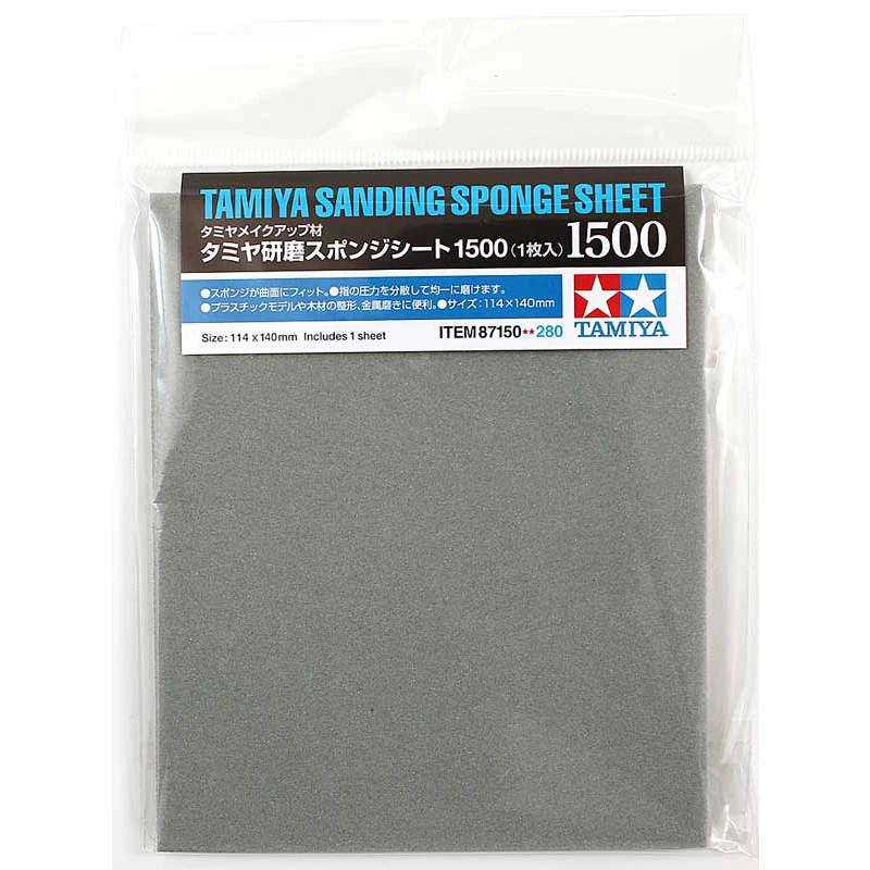 Tamiya 87150 шлифовальный спонж лист 1500 (114x140 мм) | Инструменты