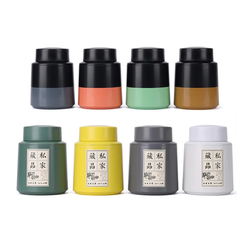 

Xin Jia Yi Packaging Small Tea Box Solid Color Chinese Style Kitchen Canisters Portable Tinplate Customized Wholesale Tin Box