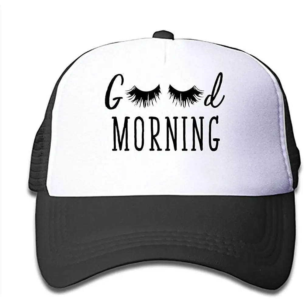 HHNYL сетчатая Кепка с принтом ресниц Дальнобойщик кепки бейсболки регулируемые для детей малышей
