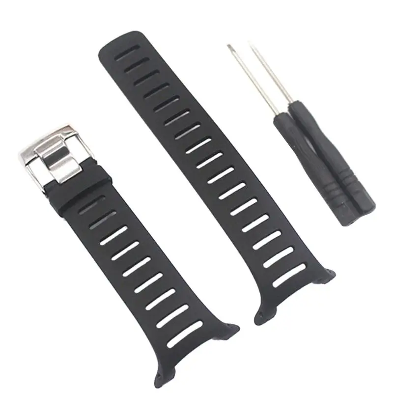 Weiche Gummi Uhr Band Metall Schnalle Handgelenk Strap mit Schraubendreher für suunto T1 T1C T3 T3C T3D T4C T4D T serie Smart Uhr D5QC