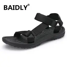 Летние мужские уличные модные сандалии Летняя мужская обувь повседневная обувь дышащие пляжные сандалии Sapatos Masculinos размера плюс